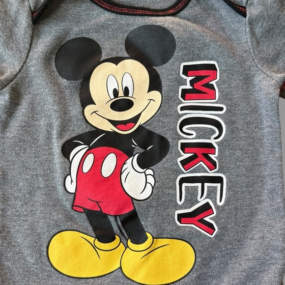 Disney Baby Mickey Mouse Onesie Bodysuit size 6-9 months - Picture 3 of 4